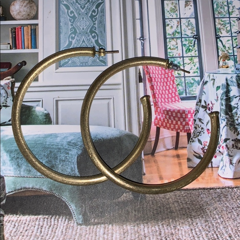 Sheila Fajl Gold Hoops!